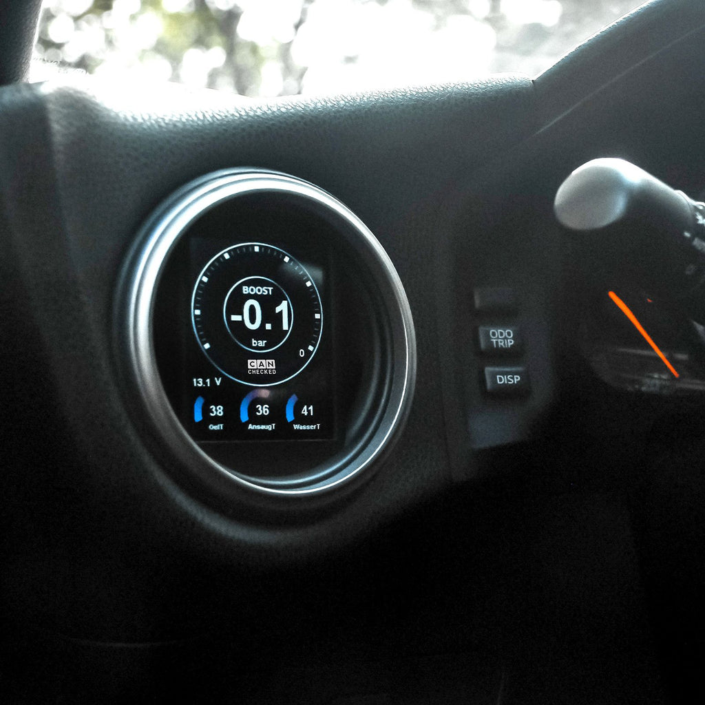 CANchecked MFD28 for Toyota GT86 / Subaru BRZ